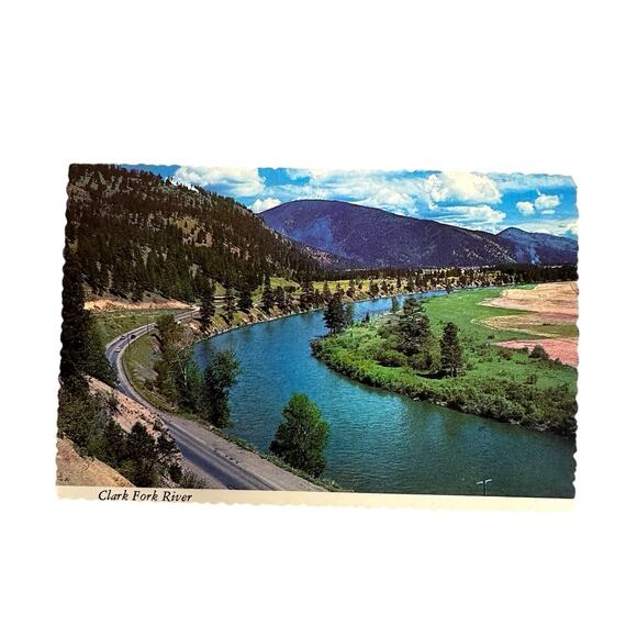 Lot of 5 Vintage River Scenery Nature Scalloped Edges Postcards - Picture 3 of 7